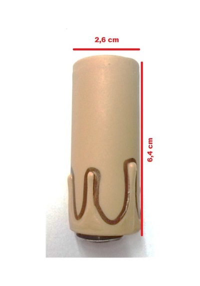 E-14 Kahve 6.4 Cm Mum Duy 4 Adet 1215-03