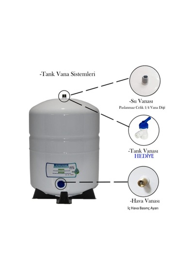 Tr Tank Su Arıtma Cihazı Tankı 8 Lt