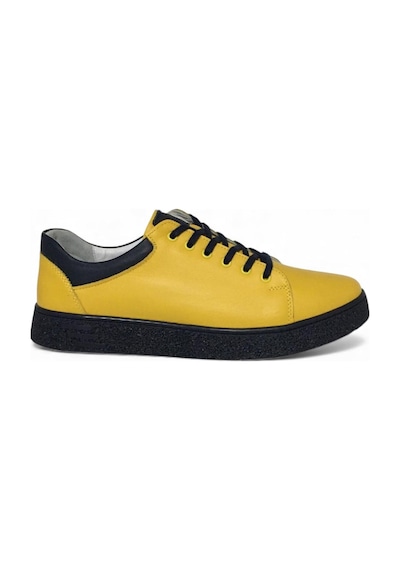 Catelli %100 Deri Ortopedik Erkek Rahat Günlük Sneaker Mevsimlik Taraftar Ayakkabı 40-44 Sarı Lacivert Catelli %100 Deri Ortopedik Erkek Rahat Günlük Sneaker Mevsimlik Taraftar Ayakkabı 40-44 Sarı Lacivert