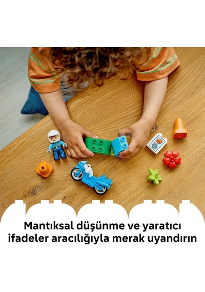 Duplo Kasabası Mavi Polis Motosikleti 10471