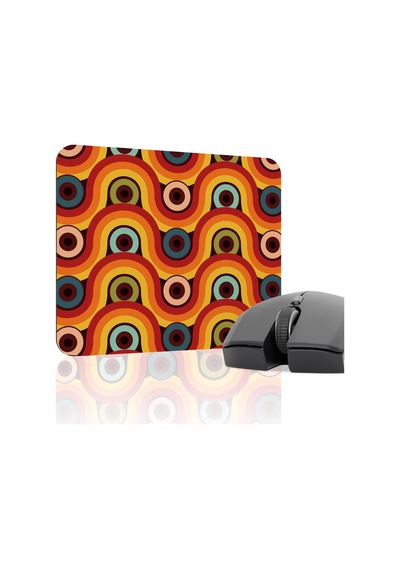 Retro 60 Lar Kaymaz Dikişli Kauçuk Oyuncu Mousepad V1 - 22x18 Gaming Mouse Pad Fare Altlığı