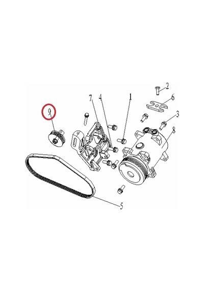 Geely Ck Echo Mk Familia Klima Kayış Gergisi