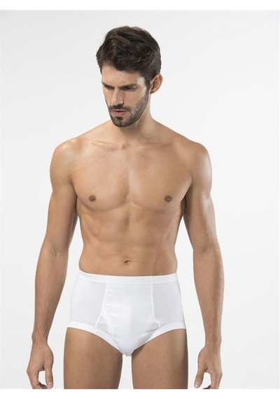 Türen 113 Ribana Erkek Slip - Beyaz-beyaz Beyaz