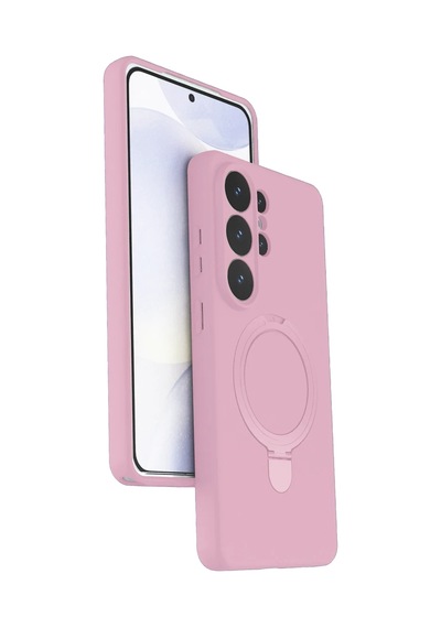 Samsung Galaxy S26 Ultra Regal Magsafe Standlı Kapak - Açık Pembe 0.2M-Çok Renkli