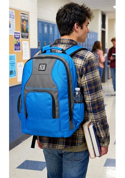 Ful - Sweet Mel Kobalt Mavi Gündelik Seyahat Unisex Laptop Sırt Çantası