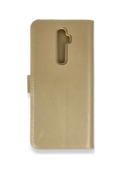Newface Oppo Reno 2z Kılıf Trend S Plus Kapaklı Kılıf - Gold Altın