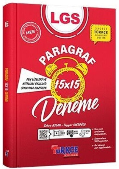 Türkçe Kulübü Yayınları 8. Sınıf Lgs Türkçe Kulübü Paragraf Denem