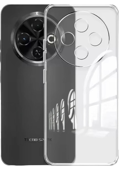 Mey İthalat Tecno Spark 30c Kılıf Lüx Şeffaf Silikon