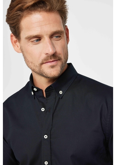 Tudors Slim Fit Dar Kesim Düğmeli Yaka Oxford Doku Pamuk Siyah Erkek Gömlek-31193-siyah Siyah Tudors Slim Fit Dar Kesim Düğmeli Yaka Oxford Doku Pamuk Siyah Erkek Gömlek-31193-siyah Siyah