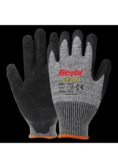 Beybi Cl300 10 Beden 12Li Çift Lateks Kaplı (Aşınma,Bıçakla Kesil