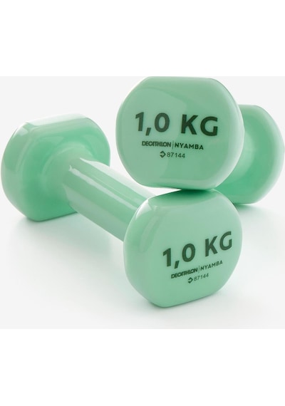 Decathlon Domyos Dambıl 2 X 1 Kg Fitness Hafif Antrenman / Pilates Yeşil