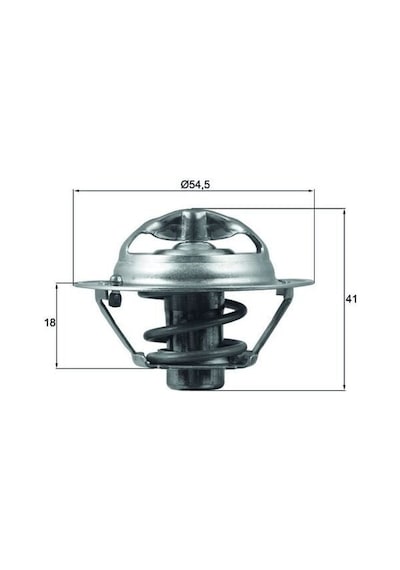 Termostat - Dacia Duster, Sandero, Dokker, Lodgy - Mahle-tx16282d