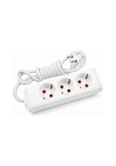 Viko Multi-led 3'lü Priz Topraklı Kablolu