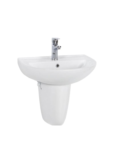 Creavit 40 x 50 CM Batarya Delikli Lavabo + Yarım Ayak