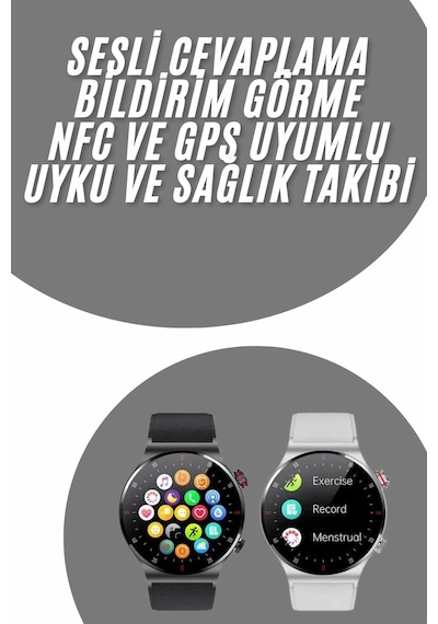 Mey İthalat Akıllı Saat Uyku Ve Sağlık Takibi Nfc Uyumlu Bluetoooth Bağlantılı Android İos Uyumlu