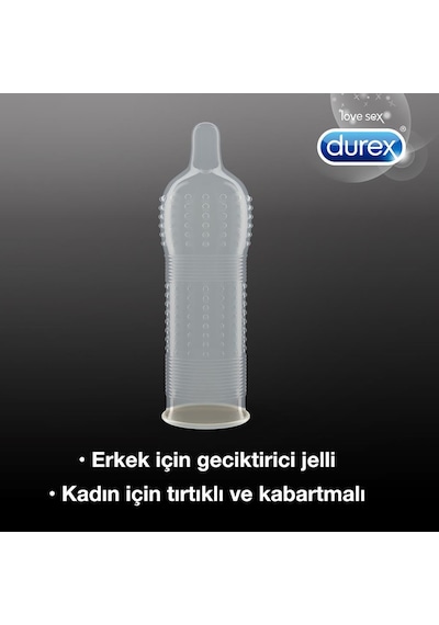 Durex Extreme Geciktricili + Uyarıcı Jel + Chill Karma Paket Prezervatif 20'li