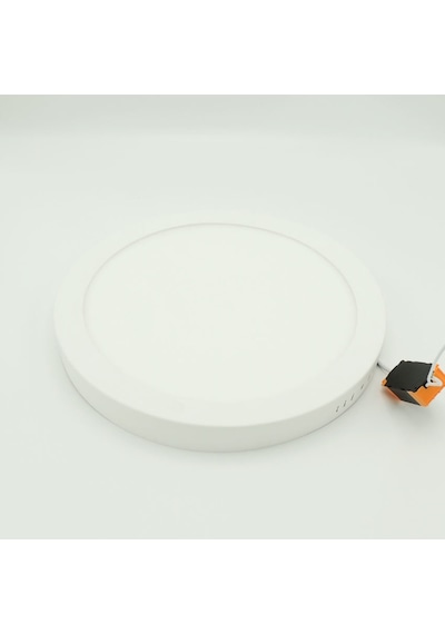 Yuvarlak Sıva Üstü Led Panel Armatür Trafolu Beyaz Gün 12/20/25W Beyaz