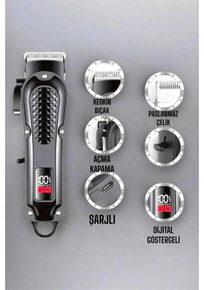 Tıraş Makinesi Taşınabilir Özel Kesim Paslanmaz Çelik Bıçaklı -