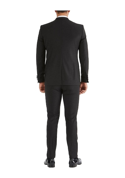 Efor Black 034 Slim Fit Yelekli Çıkarılabilir Saten Yaka Siyah Damatlık Smokin Takım Siyah Efor Black 034 Slim Fit Yelekli Çıkarılabilir Saten Yaka Siyah Damatlık Smokin Takım Siyah