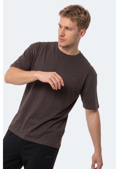 Slazenger Kodex Erkek Oversıze Kahve Tişört