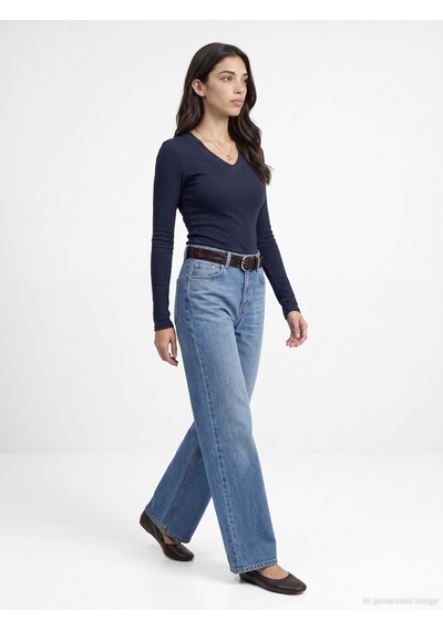 Dilvin 33286 Sıcak Tutan V Yaka Bra-free Top K.lacivert