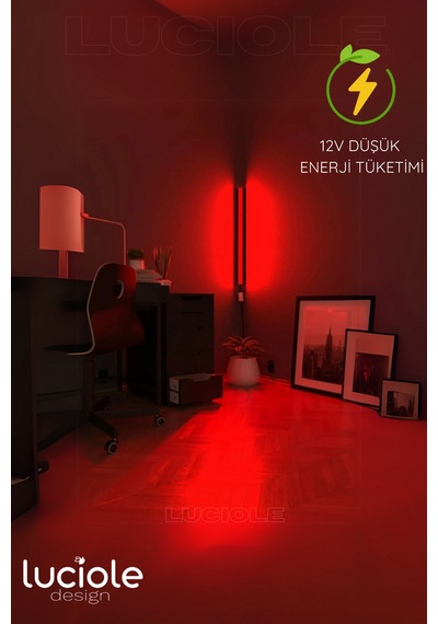 Led Abajur Kendinden Yapışkanlı Uzaktan Kumandalı 16 Renk 4 Animasyon Ledgreen
