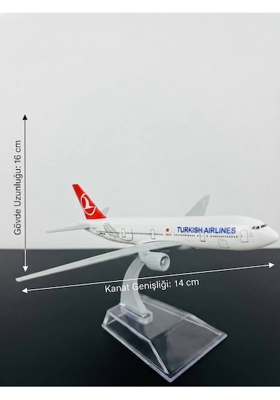 Boeing 777-300 Metal Model Uçak - 1/250 Ölçek