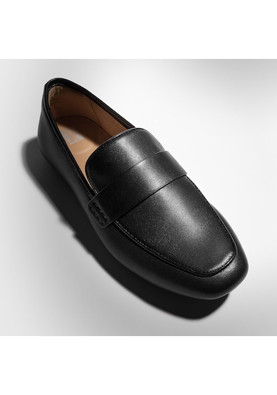 001 Black Klasik Ayakkabı Kadın Hx9-001 Fitflop Delıcato Soft Leather Loafers Black Siyah