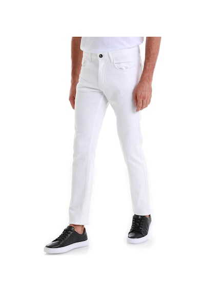 Hatemoğlu Beyaz Regular Fit Düz 5 Cep Pamuklu Kot Pantolon 29151023a001 001 Beyaz