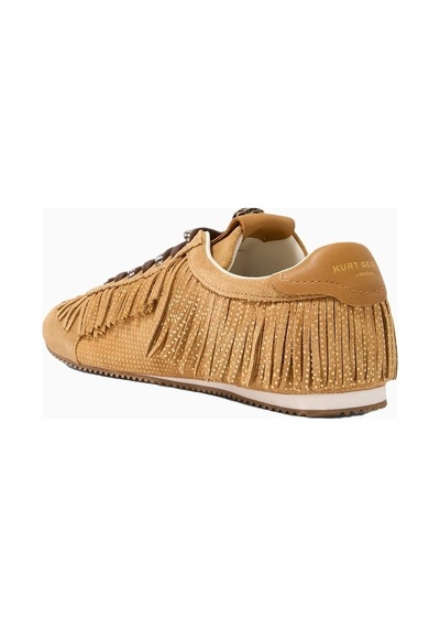 Kurt Geiger Islington Fringe Deri Lüks Tasarım Kadın Sneaker Kahverengi