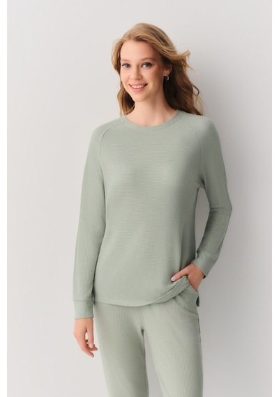 Suwen Lia Sport Pijama Takımı Sh26242660s298 SU YEŞİLİ