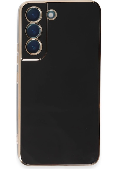 Gld-spt- Newface Samsung Uyumlu Galaxy S21 Kılıf Volet Silikon - Siyah