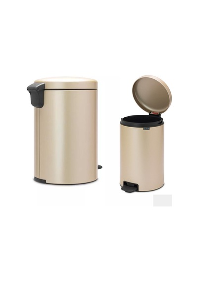 Brabantia Çöp Kutusu 20 Litre Newicon Pedallı Şampanya Rengi