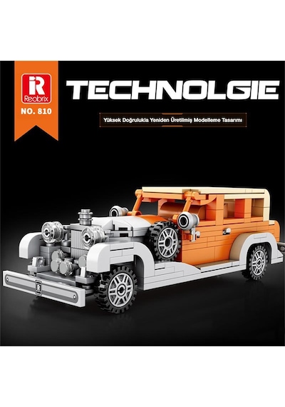 Reobrix Creator 810 Rolls Royce Phantom Iı Saloon Car Spor Araba Yaratıcı Yapı Blok Seti Building Blocks - 304 Parça