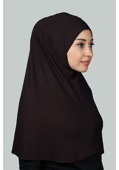 Altobeh Hazır Türban Pratik Eşarp Tesettür Hijab - Namaz Örtüsü Xl Koyu Kahverengi