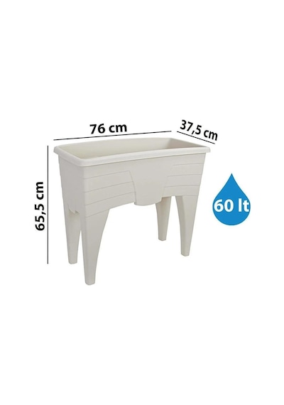Omnipazar So-ab02 Dekoratif Ayaklı Bahçe Yetiştirme Saksı 60 Litre No 2 88515652