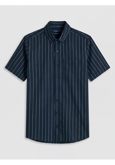 Lcwaıkıkı Classic Lacivert Regular Fit Çizgili Erkek Gömlek