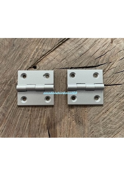 Dmr Aluminyum Havşalı Menteşe Tavla Kutu Menteşesi Gri Renk 4cm 2adet