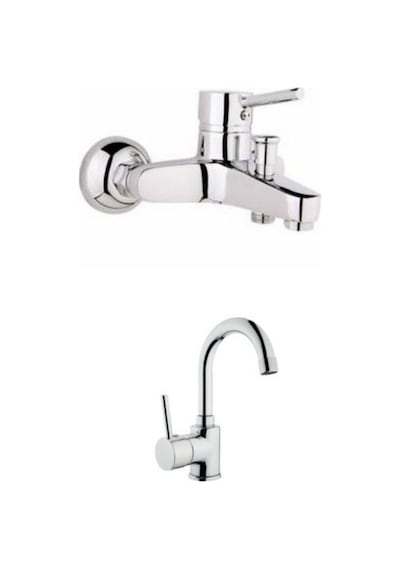 Hms Delta Lavabo Bataryası + Aç-Kapa Banyo Bataryası