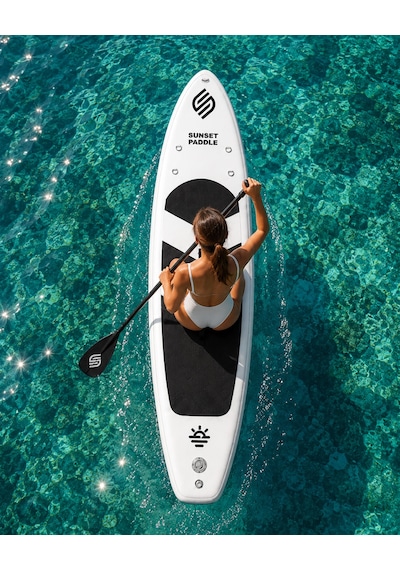 Crazy Fan Siyah Beyaz Şişme Sup Board / Paddle Board 320 Cm