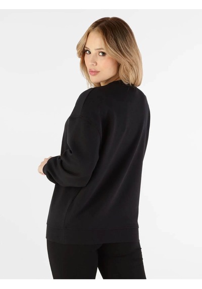 Guess Viskon Karışımlı Siyah Kadın Sweatshirt V6gq17k3250-jblk