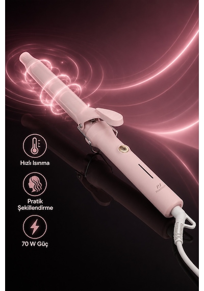 Ks-325 Profesyonel 25mm Saç Maşası - Doğal Su Dalgaları Ve Bukle Yapıcı