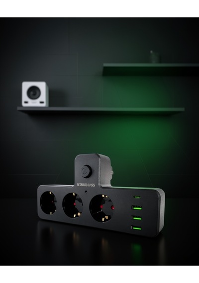 Anahtarlı Çoklu Priz 3 Usb Type-c Hızlı Şarj Model: Uczzz3397akımkorumalıprız-1 0