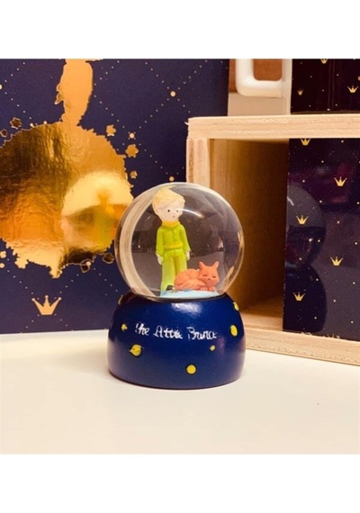 Mini Boy Küçük Prens Kar Küresi Işıklı 6.5 Cm Dekoratif Hediyelik Genel