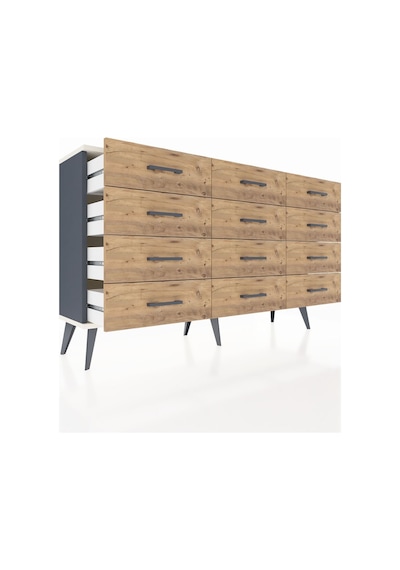 Arges Konsol 12 Çekmeceli 132x30x83 Antrasit-aytaşı/çam Aytaşı/çam Arges Konsol 12 Çekmeceli 132x30x83 Antrasit-aytaşı/çam Aytaşı/çam
