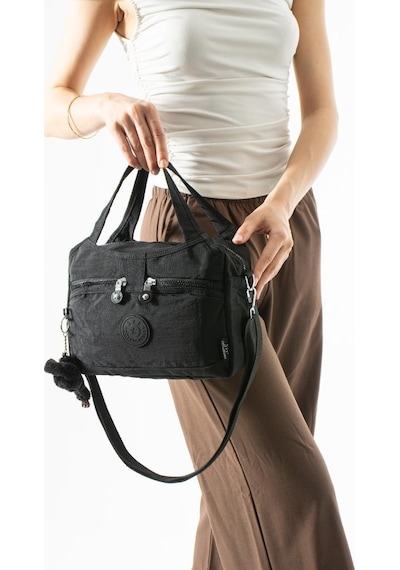 Baginn Klinkır Hafif Yağmur Geçirmez Kadın Postacı Çanta 30 20 Cm El Çantası 571 Collection Siyah
