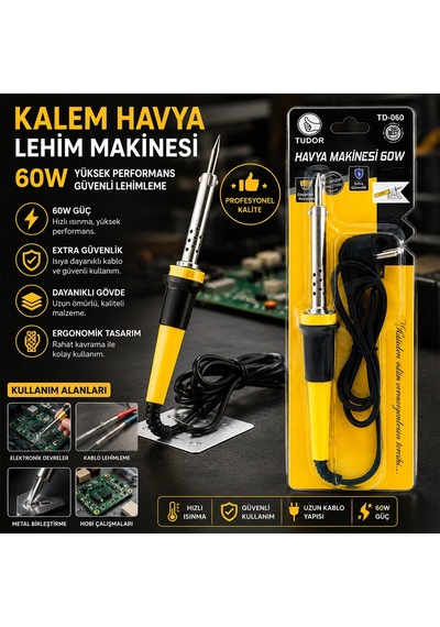 Tudor Td-060 Kalem Havya 220v 60w Lehim