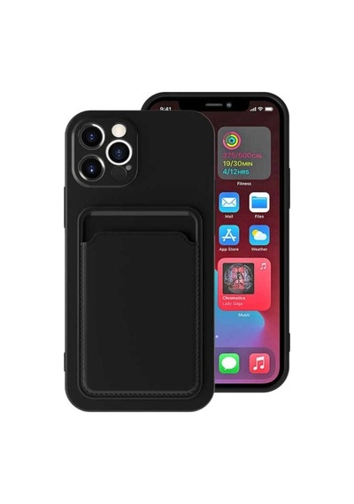 Apple Uyumlu iPhone 12 Pro Max Kılıf Zore Ofix Kapak Siyah