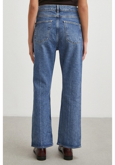 Never More Beş Cepli Yüksek Bel Regular Fit Jean Mavi Mavi
