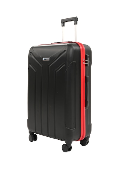 Cotpoly Home Petra Lüx Abs Büyük Boy Valiz 75 Cm Kırmızı - Siyah
